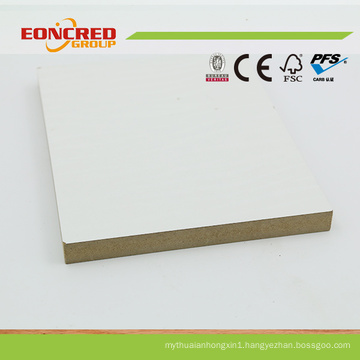 White Color Laminated MDF for Furniture